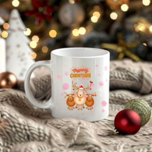 Cute Christmas Reindeer Family Mug