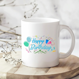 Birthday Celebration Streamers Mug