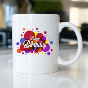 Colorful Bubble Birthday Mug