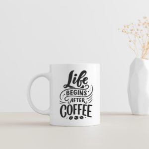 Life Begins Coffee Mug